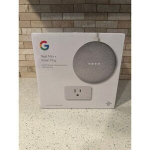 Google Nest Mini + C By GE Smart Plug Bundle 2nd Gen GA02498-US NIB g5